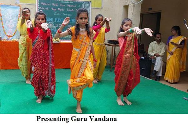 Presenting Guru Vandna on the occasion of Shri Guru Purnima Celebration at MVM Almora-1.